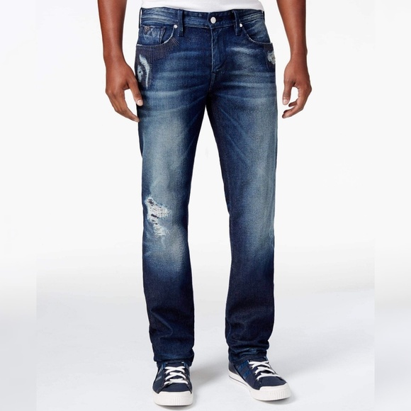 New GUESS Men's Original Straight-Leg Jeans SZ 32